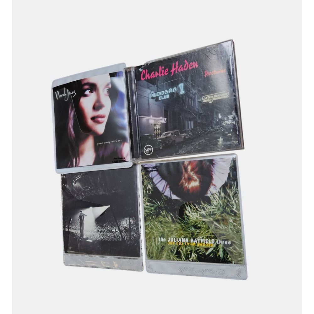 Lot of 4 Rock Jazz Pop CDs - Norah Jones, Charlie Haden, Juliana Hatfield